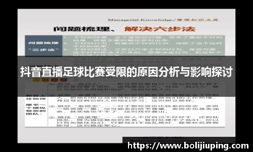 抖音直播足球比赛受限的原因分析与影响探讨